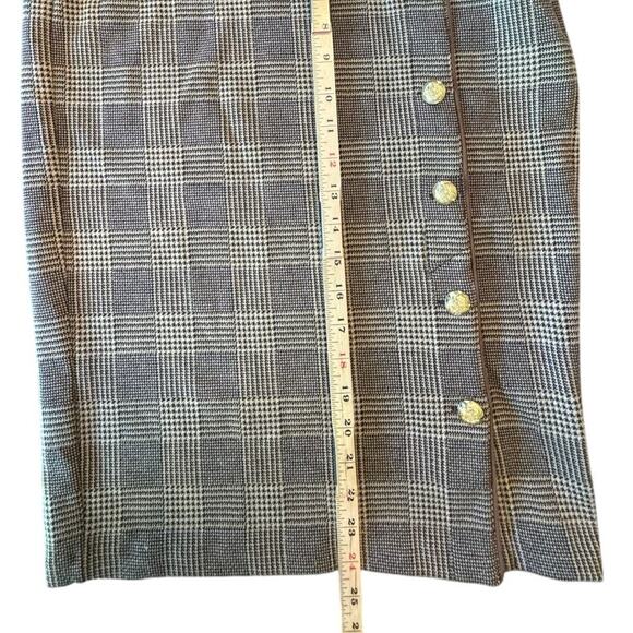 Lauren Ralph Lauren Houndstooth 2 Piece Set Skirt Top Preppy Old Money Small - Picture 8 of 11